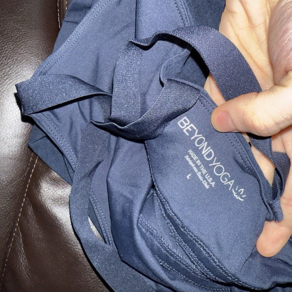 Beyond Yoga Spacedye Under Lock and Key Dress Womens Sz Large Navy Made in USA - Picture 9 of 10